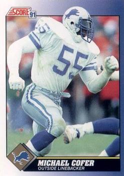 Michael Cofer Detroit Lions 1991 Score NFL #55